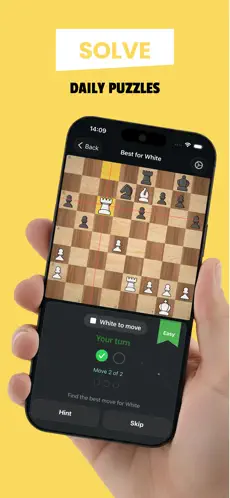 Daily Chess Puzzle app screenshot